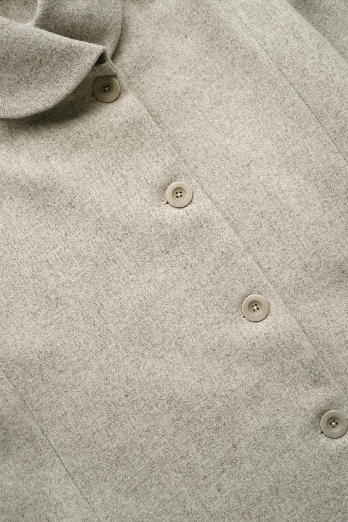 toogood - THE MERCER COAT - WOOl FELT - STONE