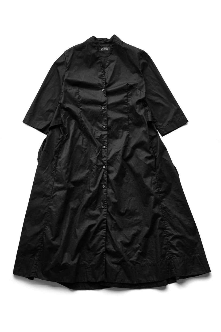 Bergfabel for woman - FIONA DRESS - PAPER COTTON - BLACK