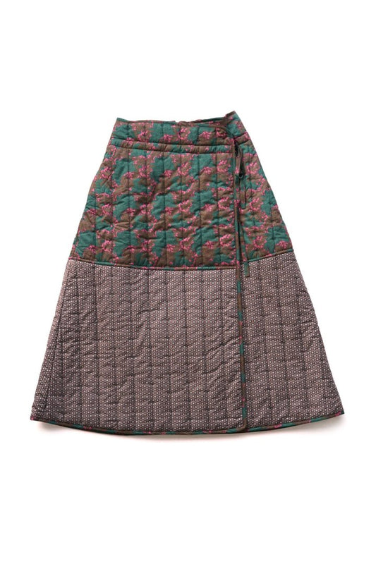 toogood - THE UPHOLSTERER SKIRT - QUILTED PATCHWORK LAURA'S REVERIE - VINE