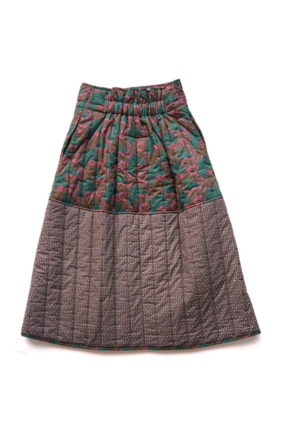 toogood - THE UPHOLSTERER SKIRT - QUILTED PATCHWORK LAURA'S REVERIE - VINE