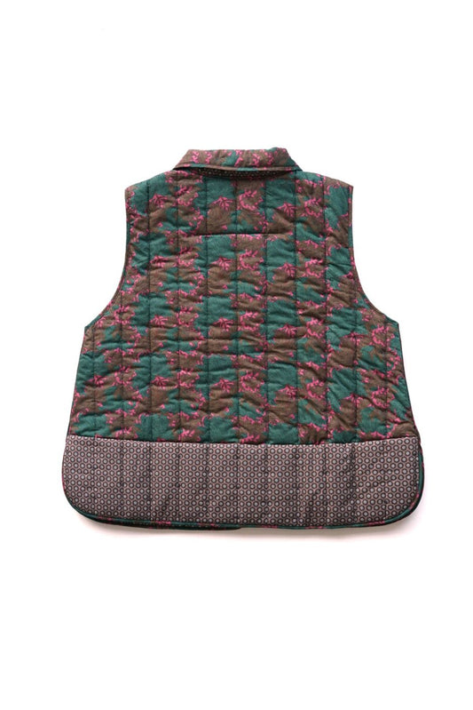 toogood - THE UPHOLSTERER GILET - QUILTED PATCHWORK LAURA'S REVERIE - VINE