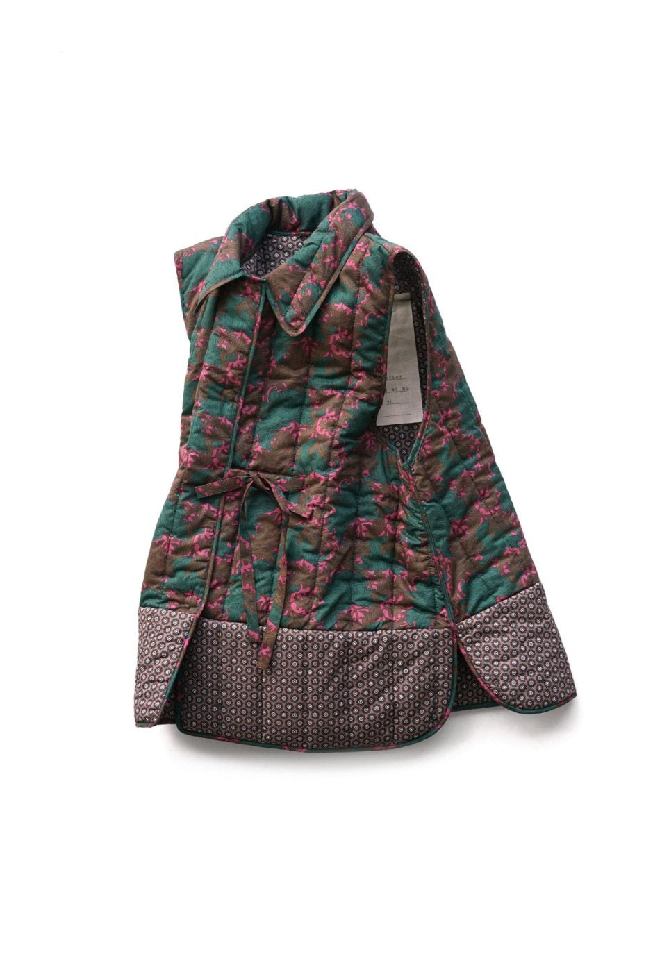 toogood - THE UPHOLSTERER GILET - QUILTED PATCHWORK LAURA'S REVERIE - VINE