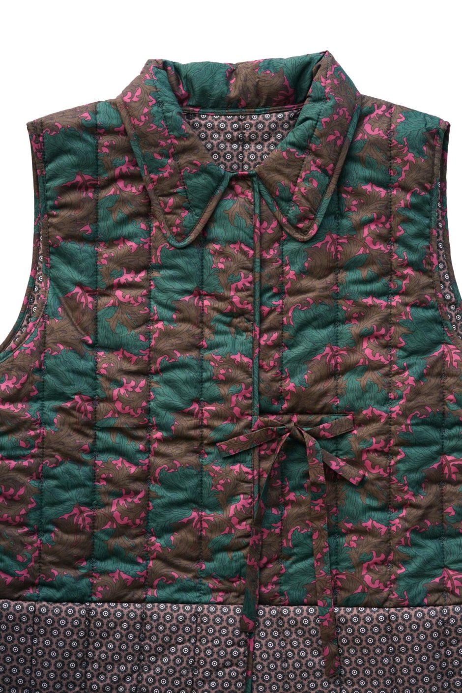 toogood - THE UPHOLSTERER GILET - QUILTED PATCHWORK LAURA'S REVERIE - VINE