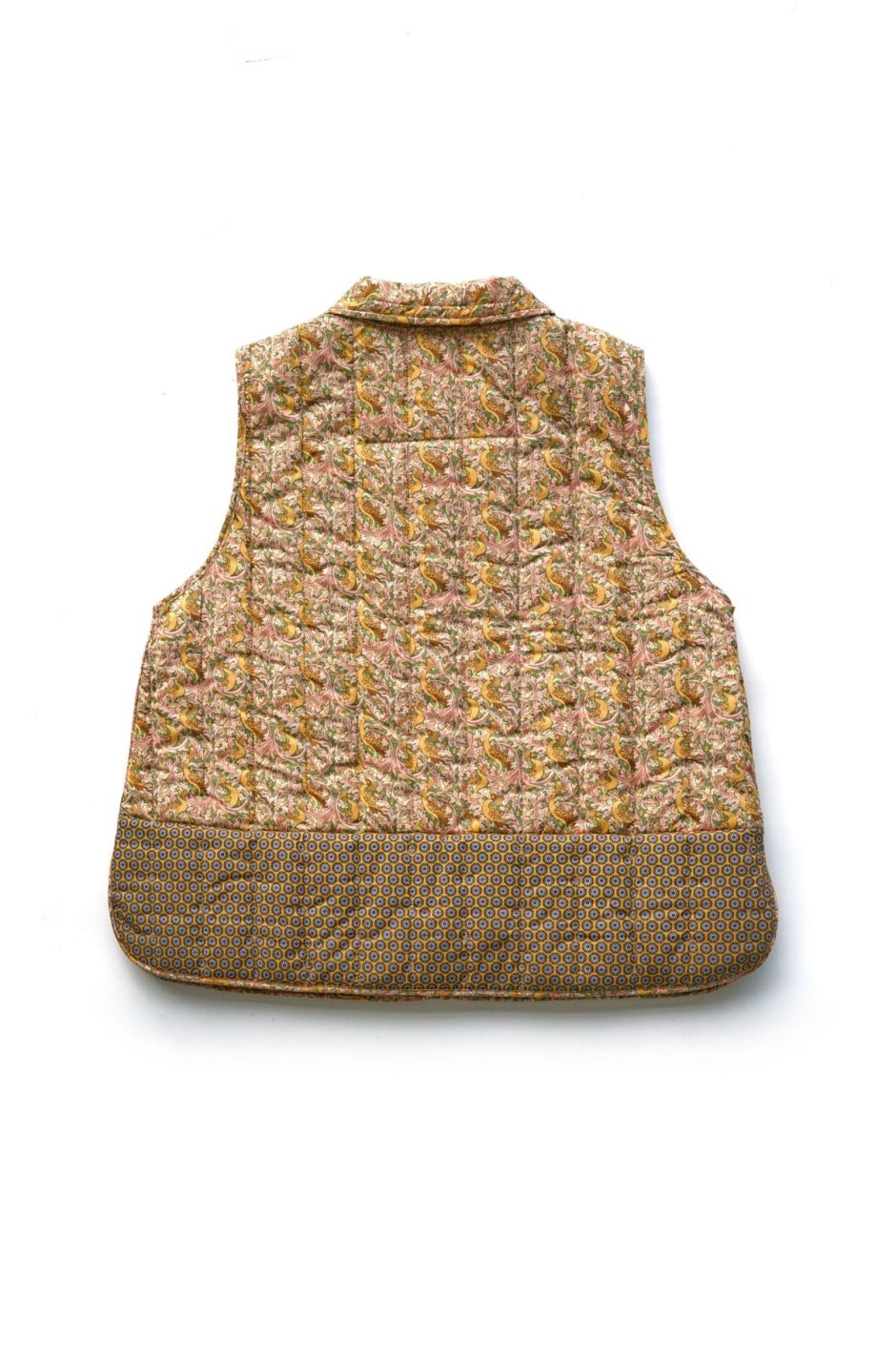 toogood - THE UPHOLSTERER GILET - QUILTED PATCHWORK EDENS AWAKENING - GOLD