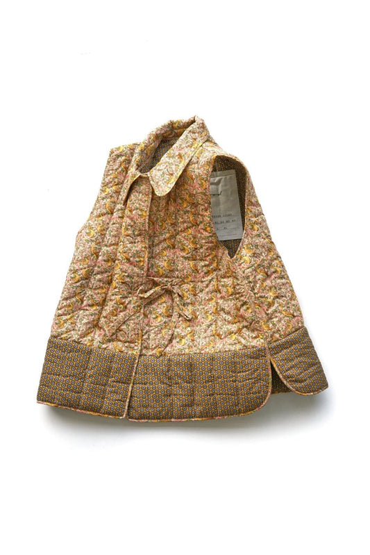 toogood - THE UPHOLSTERER GILET - QUILTED PATCHWORK EDENS AWAKENING - GOLD