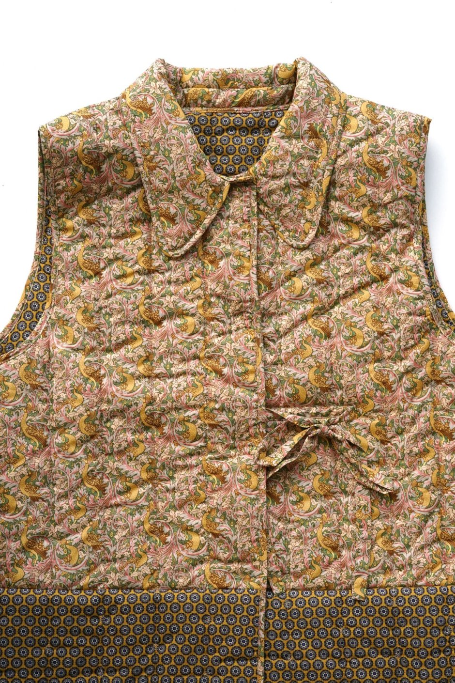 toogood - THE UPHOLSTERER GILET - QUILTED PATCHWORK EDENS AWAKENING - GOLD