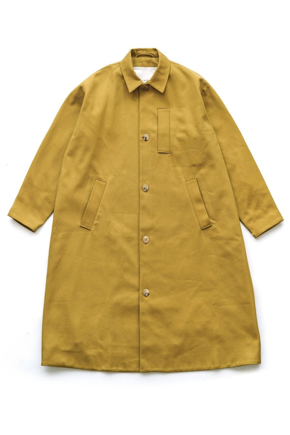 toogood - THE MESSENGER COAT - MILITARY TWILL - CHARTREUSE