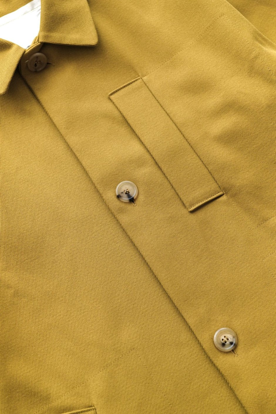 toogood - THE MESSENGER COAT - MILITARY TWILL - CHARTREUSE