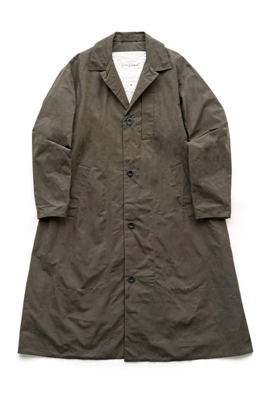 toogood - THE MESSENGER COAT - PROOFED COATING - WALNUT