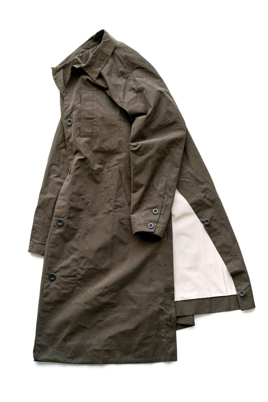 toogood - THE MESSENGER COAT - PROOFED COATING - WALNUT