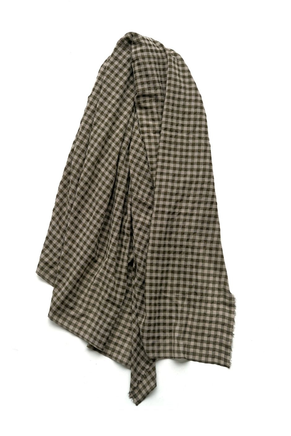 toogood ★★★ - EXCLUSIVE THE EXPLORER SCARF - WOOL COTTON CHECK - FIR