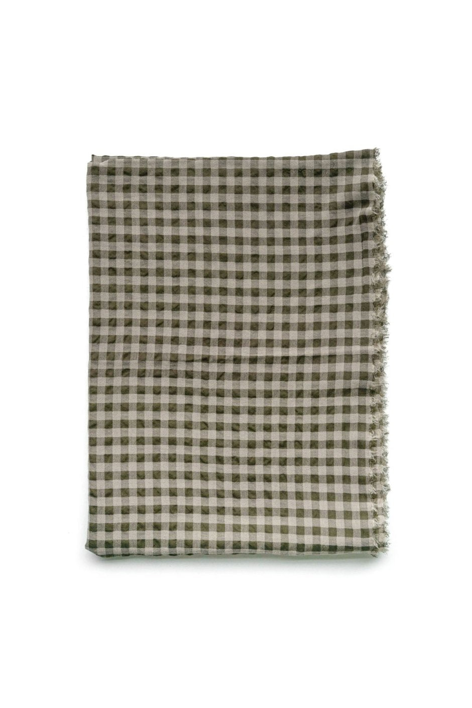 toogood ★★★ - EXCLUSIVE THE EXPLORER SCARF - WOOL COTTON CHECK - FIR