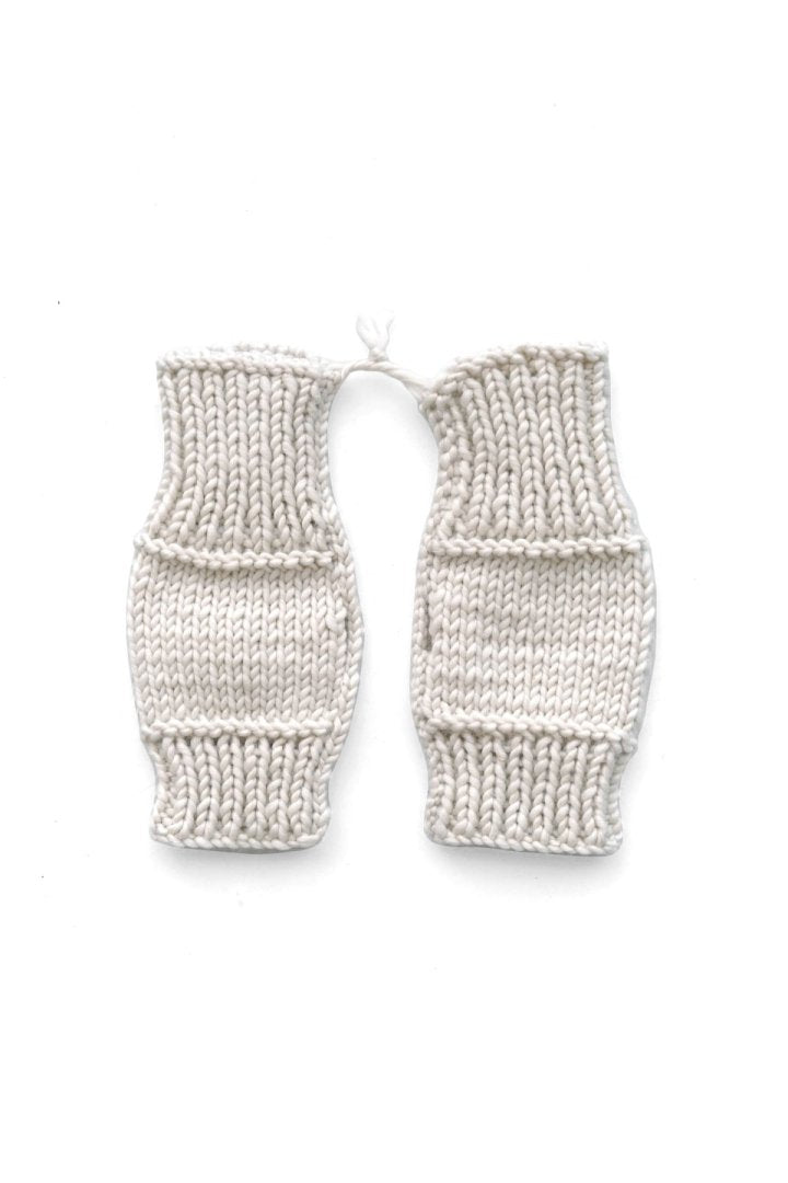 toogood - THE SCULPTOR GLOVES - CHUNKY KNIT - CHALK