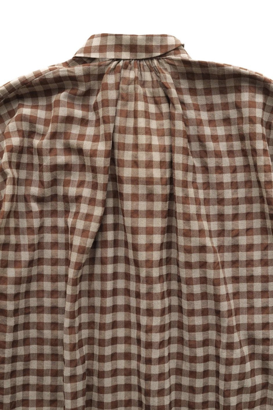 toogood - THE SHEPHERD SHIRT -  WOOL COTTON CHECK - TAWNY