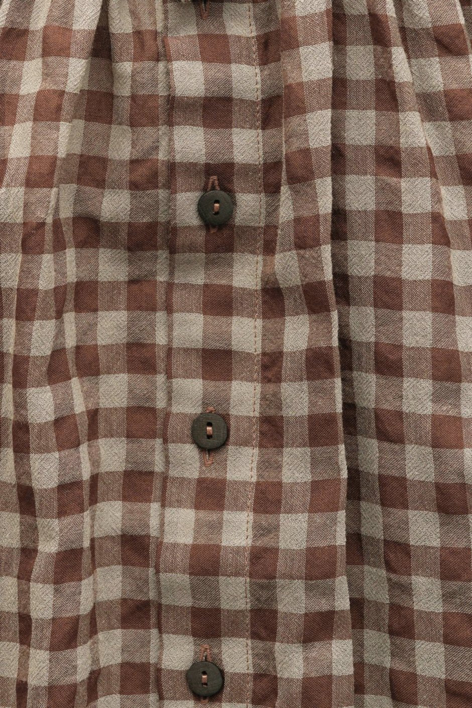 toogood - THE SHEPHERD SHIRT -  WOOL COTTON CHECK - TAWNY