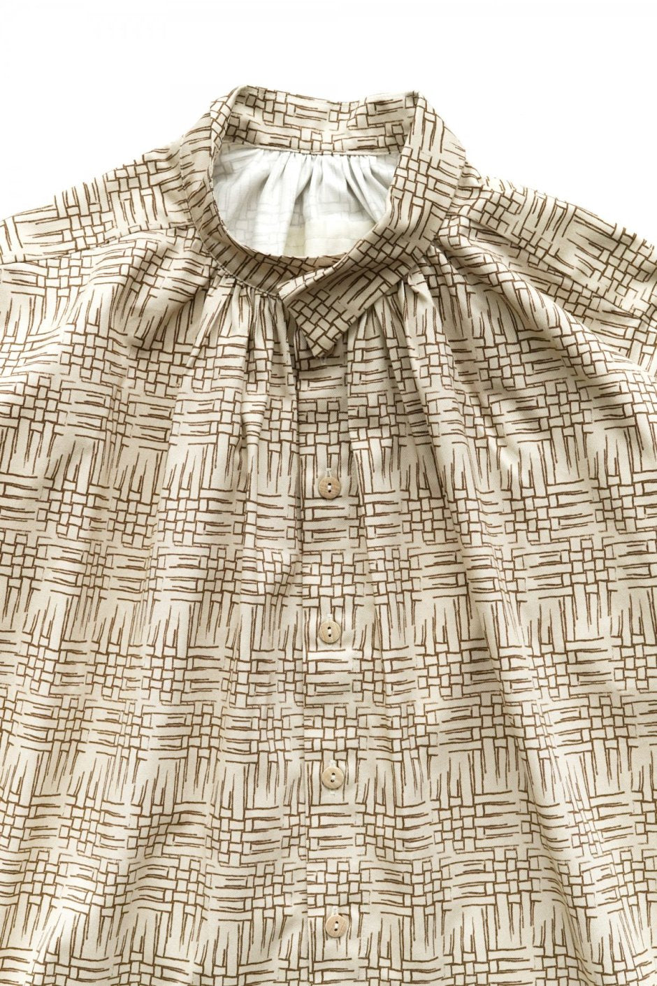 toogood - THE SHEPHERD SHIRT - PRINTED TWILL - BASKET WEAVE