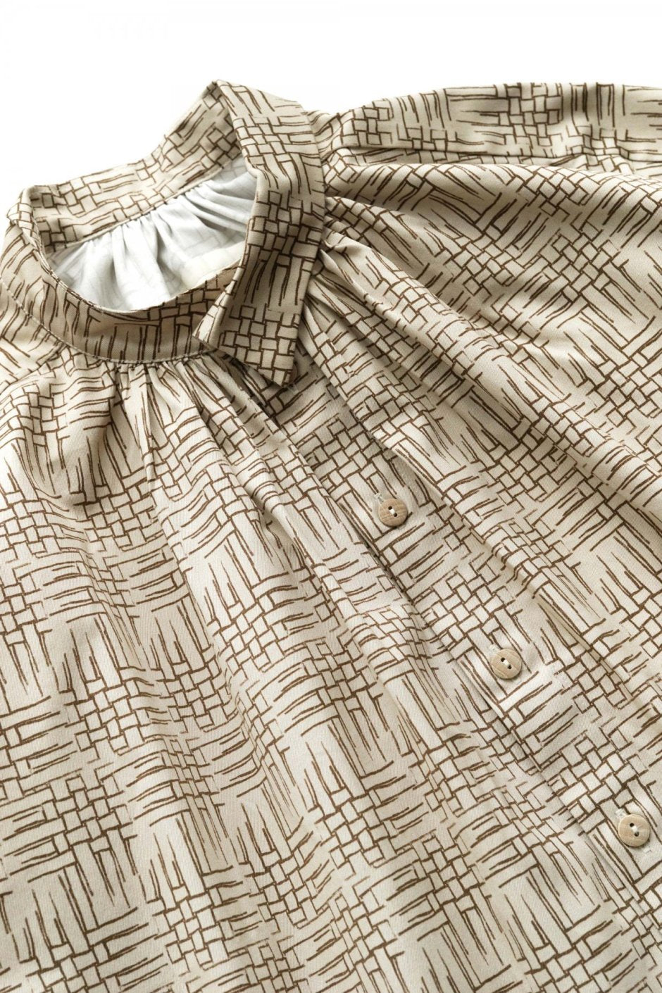 toogood - THE SHEPHERD SHIRT - PRINTED TWILL - BASKET WEAVE