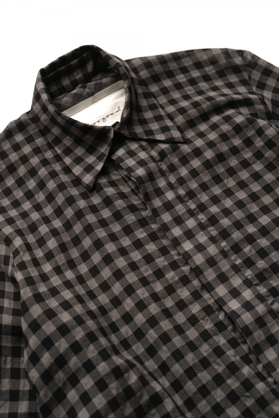 toogood - THE HOUSEKEEPER DRESS - WOOL COTTON CHECK - SMOKE