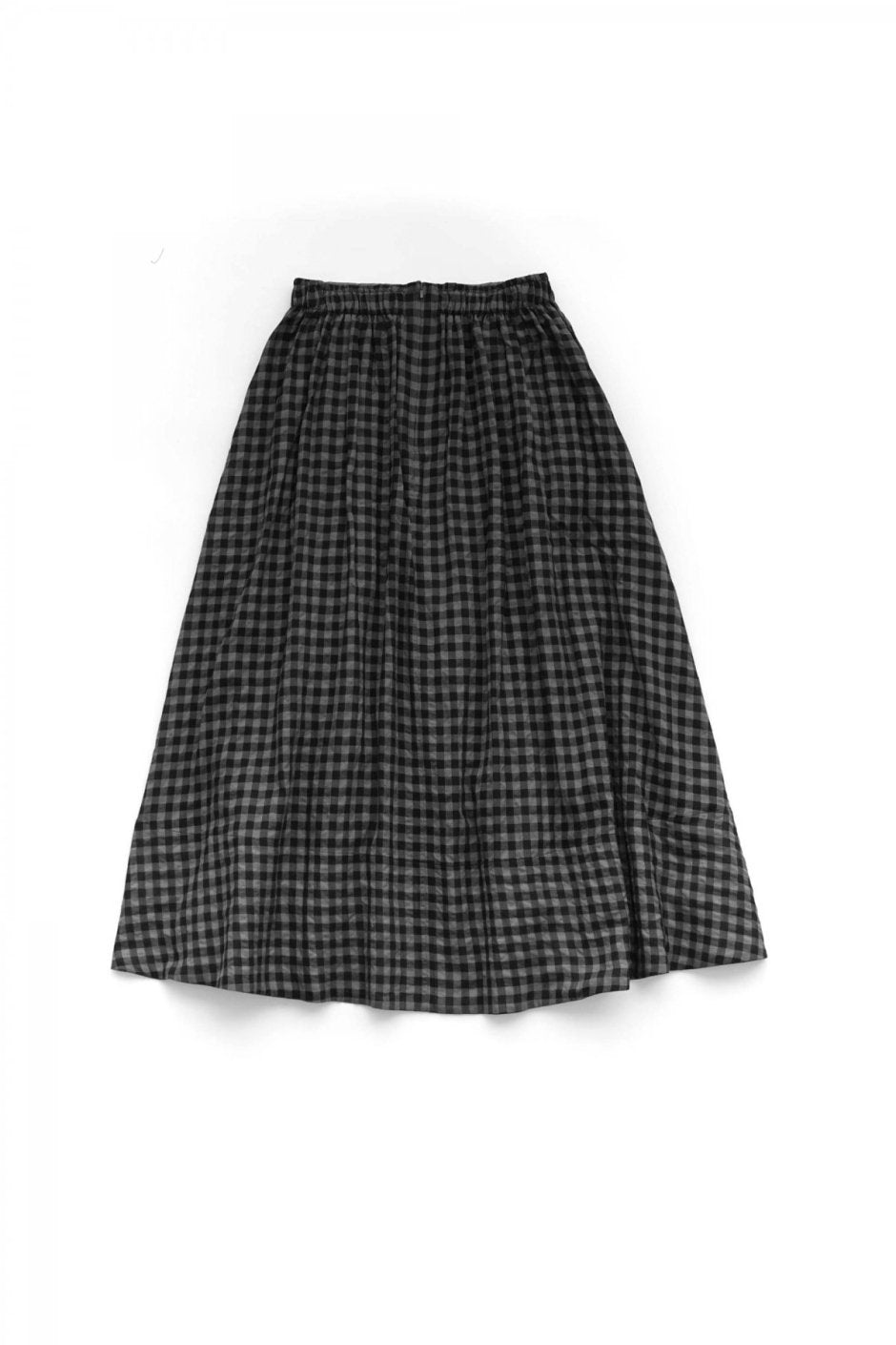 toogood - THE BELLRINGER SKIRT - WOOL COTTON CHECK - SMOKE