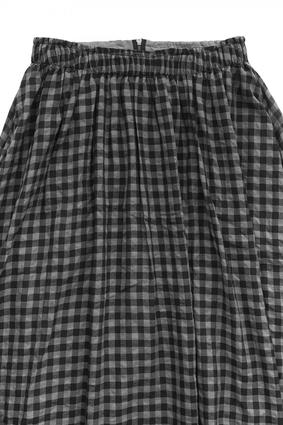 toogood - THE BELLRINGER SKIRT - WOOL COTTON CHECK - SMOKE