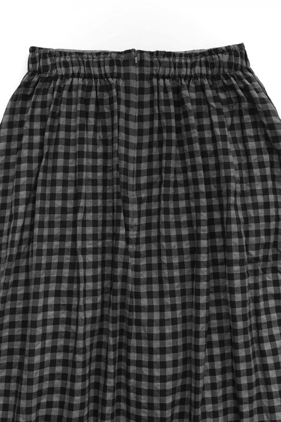 toogood - THE BELLRINGER SKIRT - WOOL COTTON CHECK - SMOKE