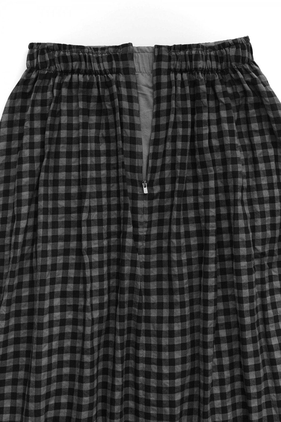 toogood - THE BELLRINGER SKIRT - WOOL COTTON CHECK - SMOKE