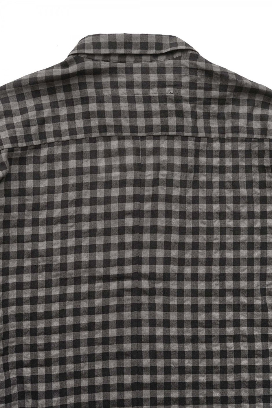 toogood - THE DRAUGHTSMAN SHIRT - WOOL COTTON CHECK - SMOKE