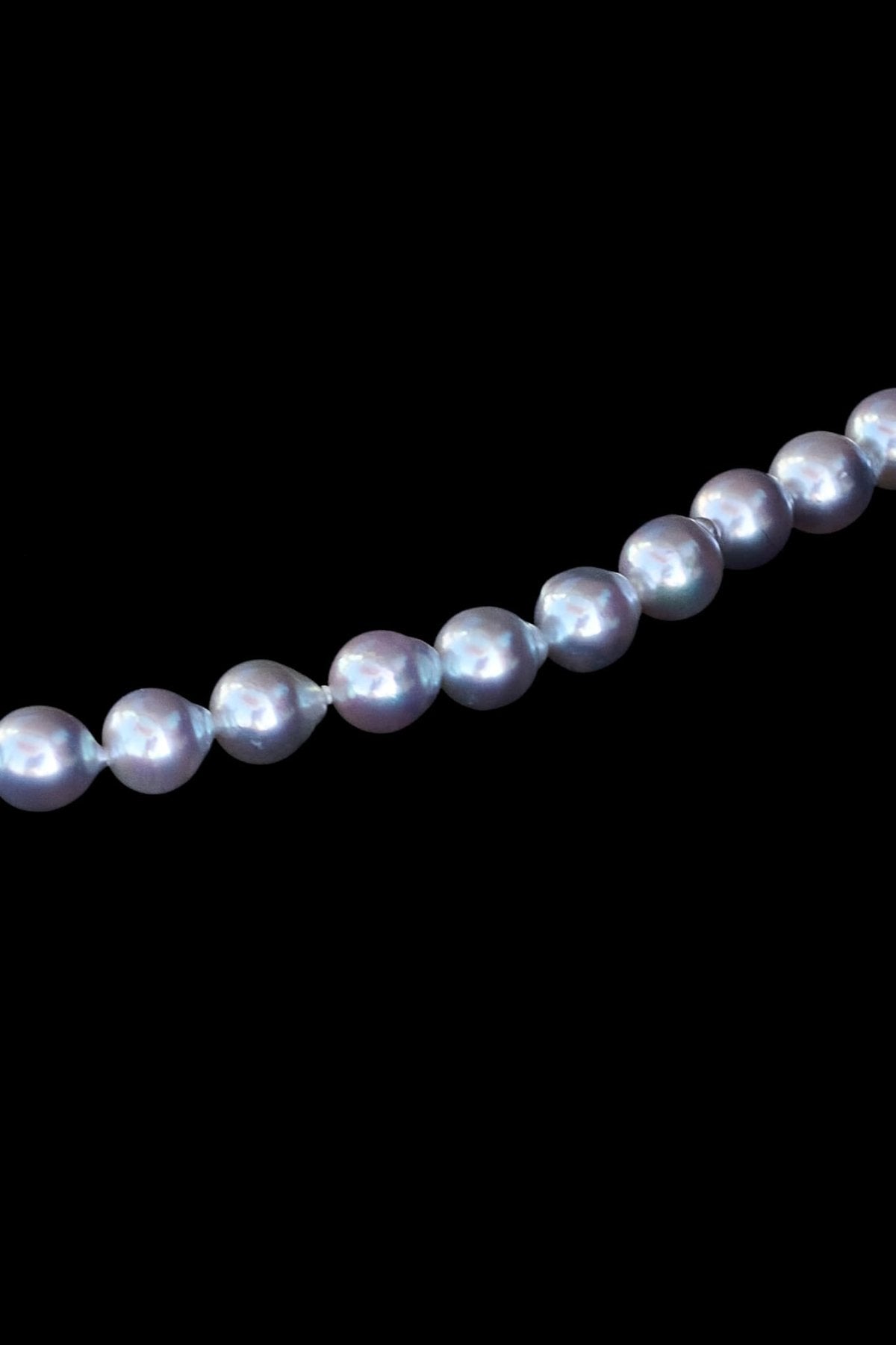 Mariko Tsuchiyama - Chained pearl necklace - Natural Akoya pearl