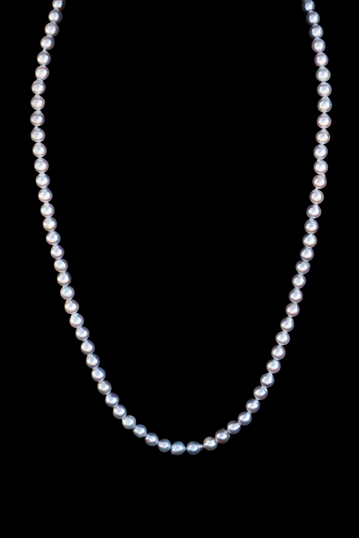 Mariko Tsuchiyama - Chained pearl necklace - Natural Akoya pearl