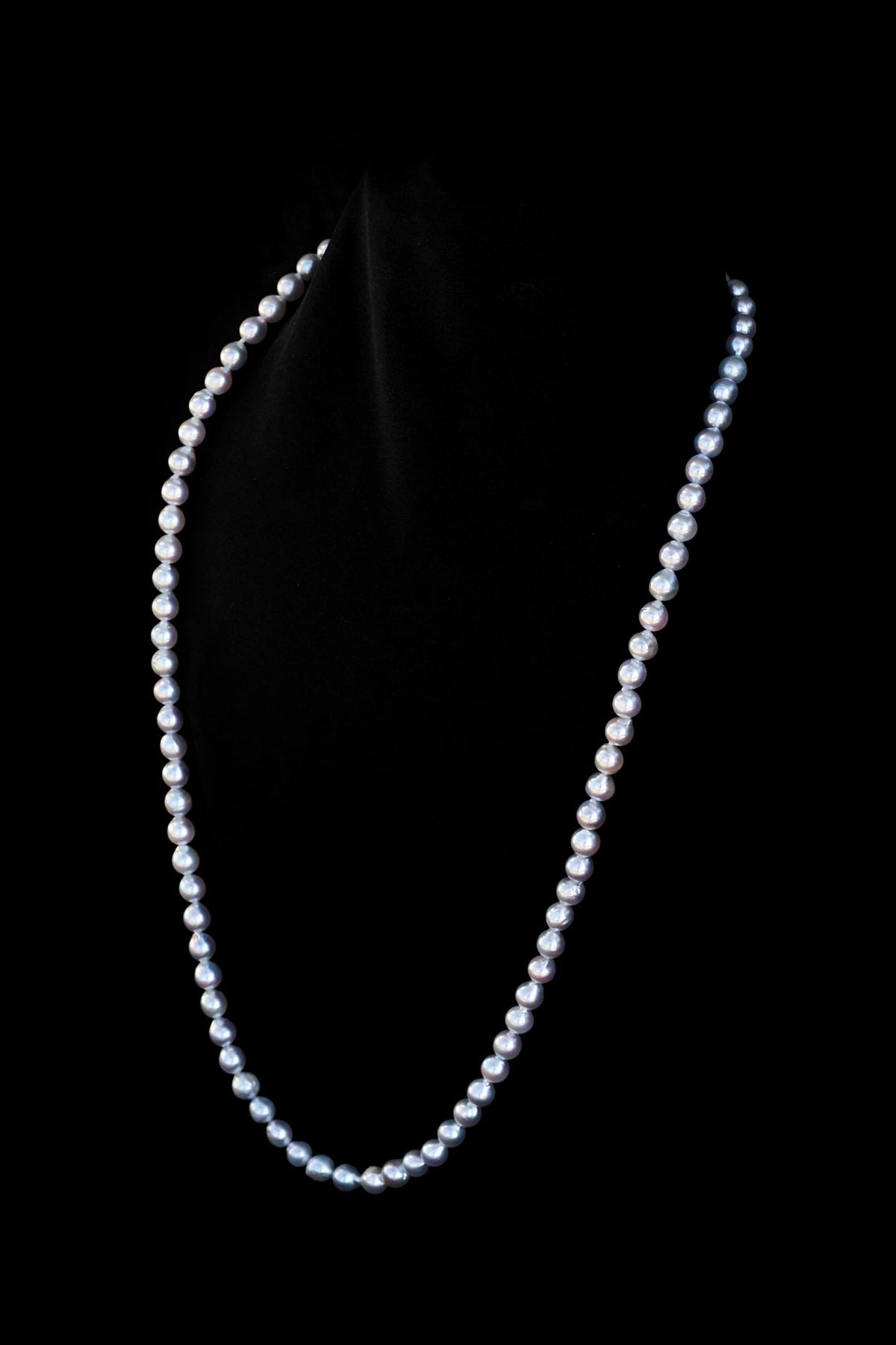 Mariko Tsuchiyama - Chained pearl necklace - Natural Akoya pearl