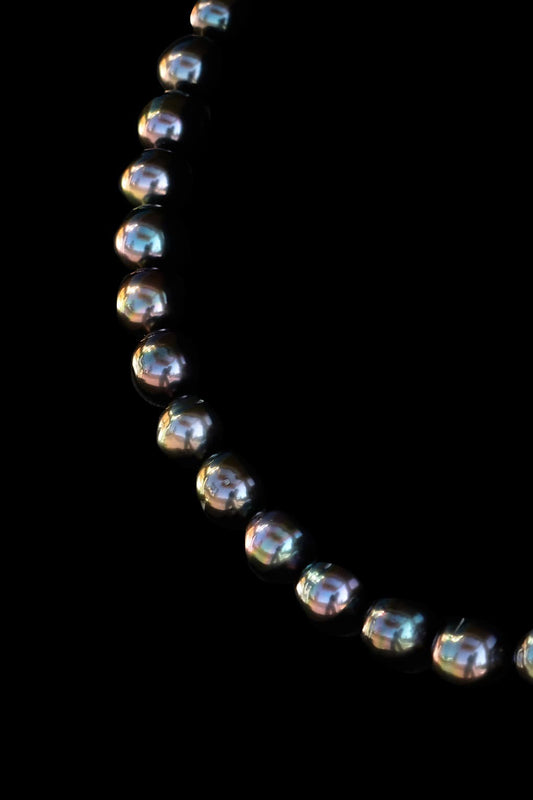 Mariko Tsuchiyama - 10 mm Tahitian pearl necklace