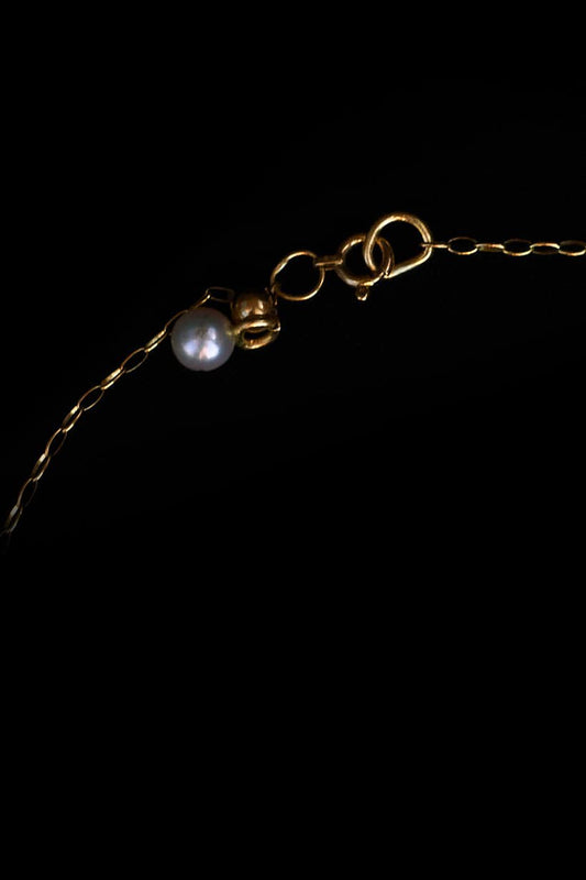 Mariko Tsuchiyama - Pearl and pave necklace