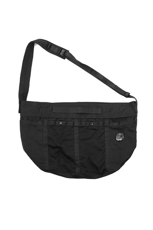 C.P. COMPANY - NYLON B MESSENGER BAG - BLACK