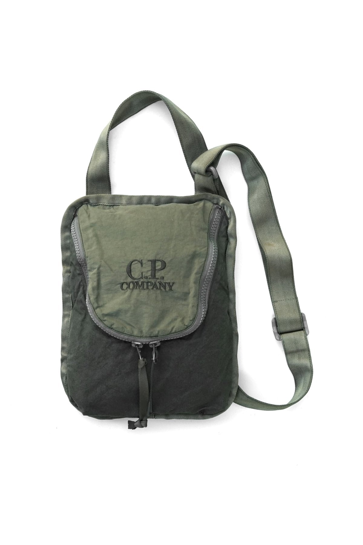 C.P. COMPANY - BA-TIC MIXED SHOULDER PACK - THYME