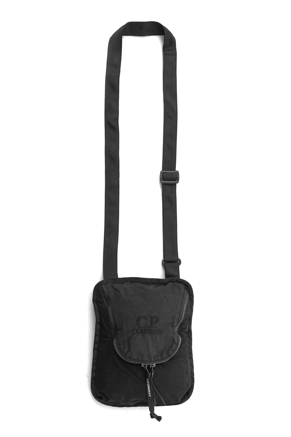 C.P. COMPANY - BA-TIC MIXED SHOULDER PACK - BLACK