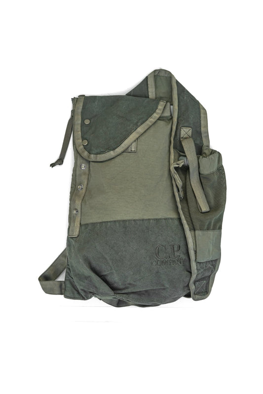 C.P. COMPANY - BA-TIC MIXED CROSSBODY RUCKSACK - THYME