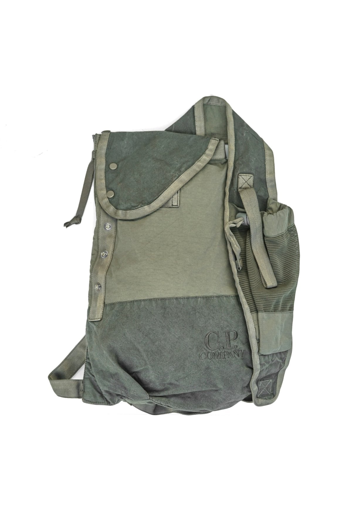 C.P. COMPANY - BA-TIC MIXED CROSSBODY RUCKSACK - THYME