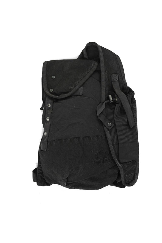 C.P. COMPANY - BA-TIC MIXED CROSSBODY RUCKSACK - BLACK