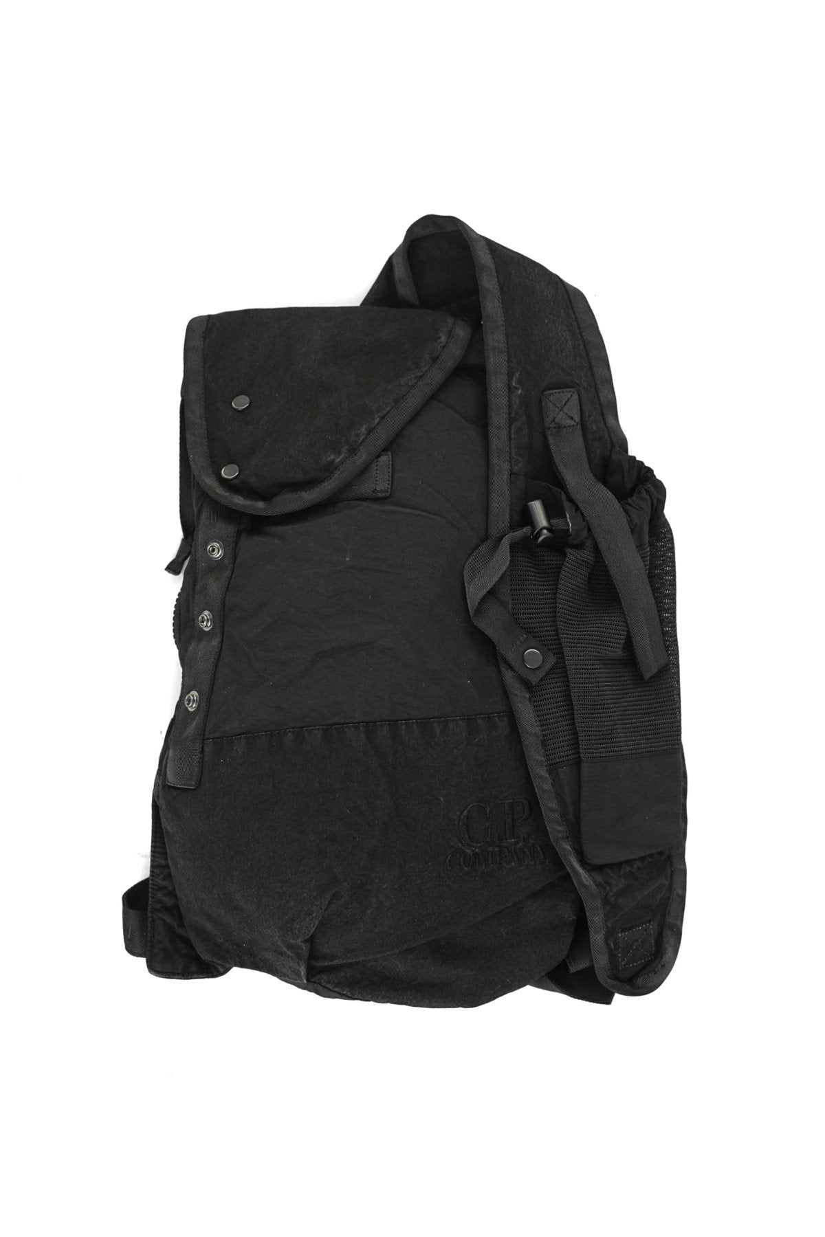 C.P. COMPANY - BA-TIC MIXED CROSSBODY RUCKSACK - BLACK