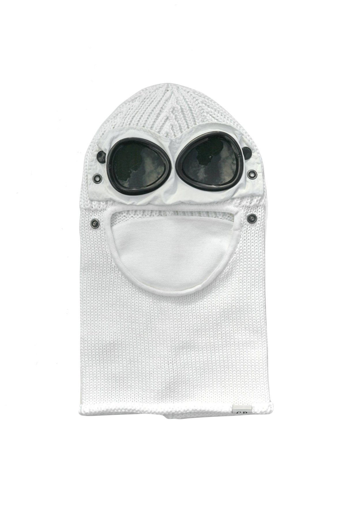 C.P. COMPANY - EXTRA FINE MERINO WOOL BALACLAVA - GAUZE WHITE