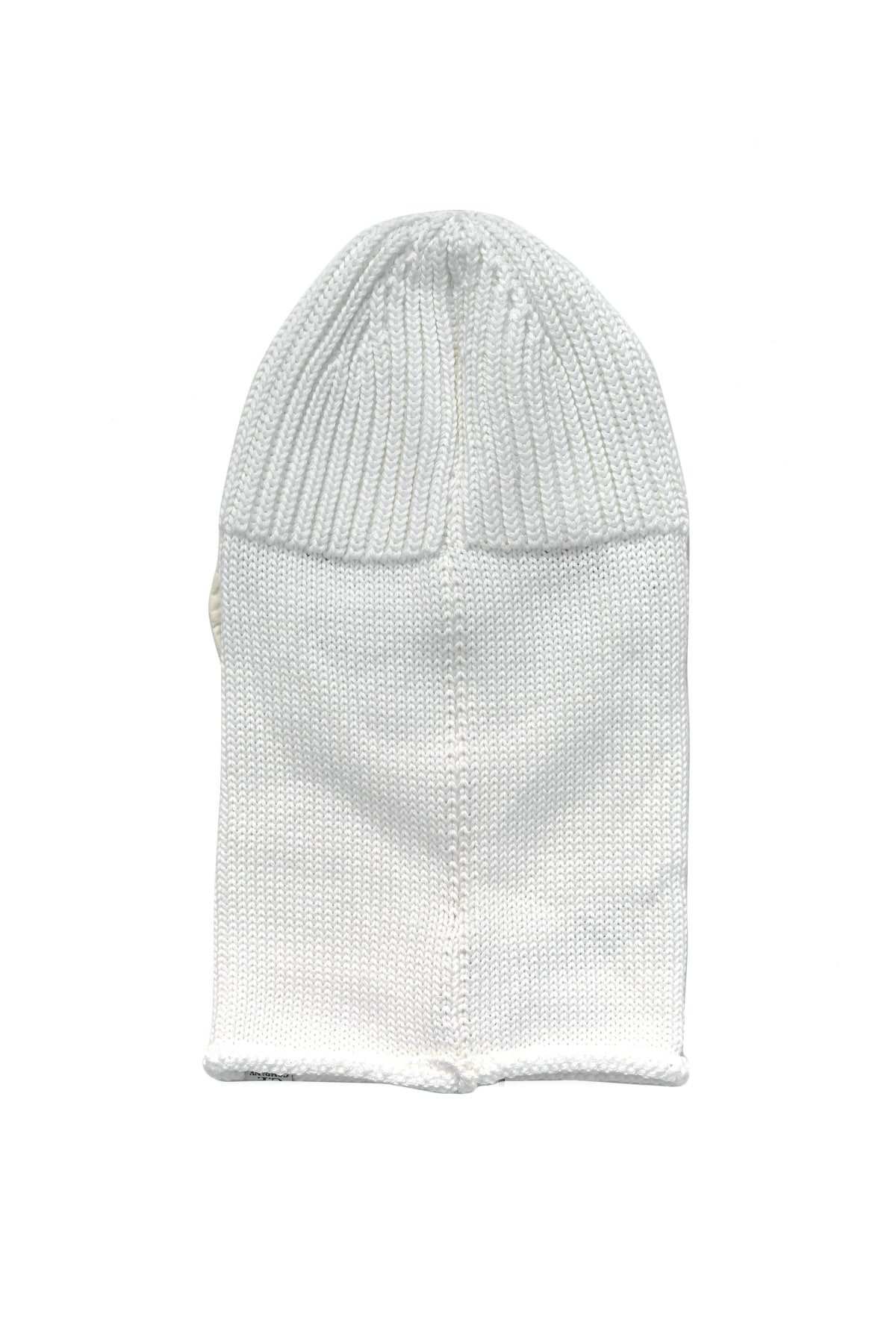 C.P. COMPANY - EXTRA FINE MERINO WOOL BALACLAVA - GAUZE WHITE