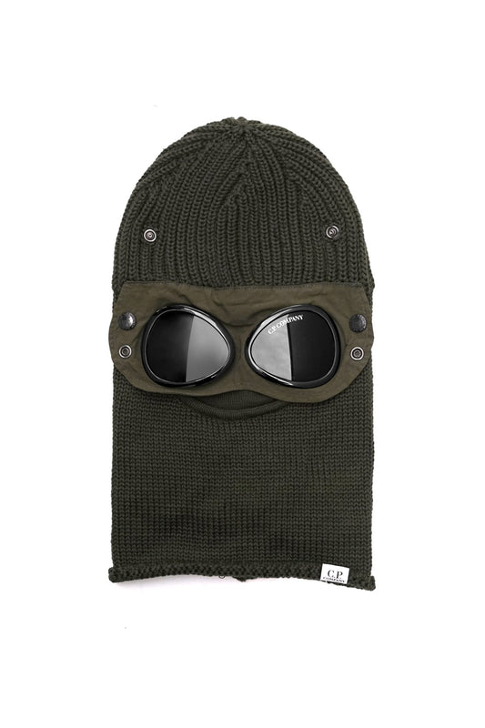 C.P. COMPANY - EXTRA FINE MERINO WOOL BALACLAVA - IVY GREEN