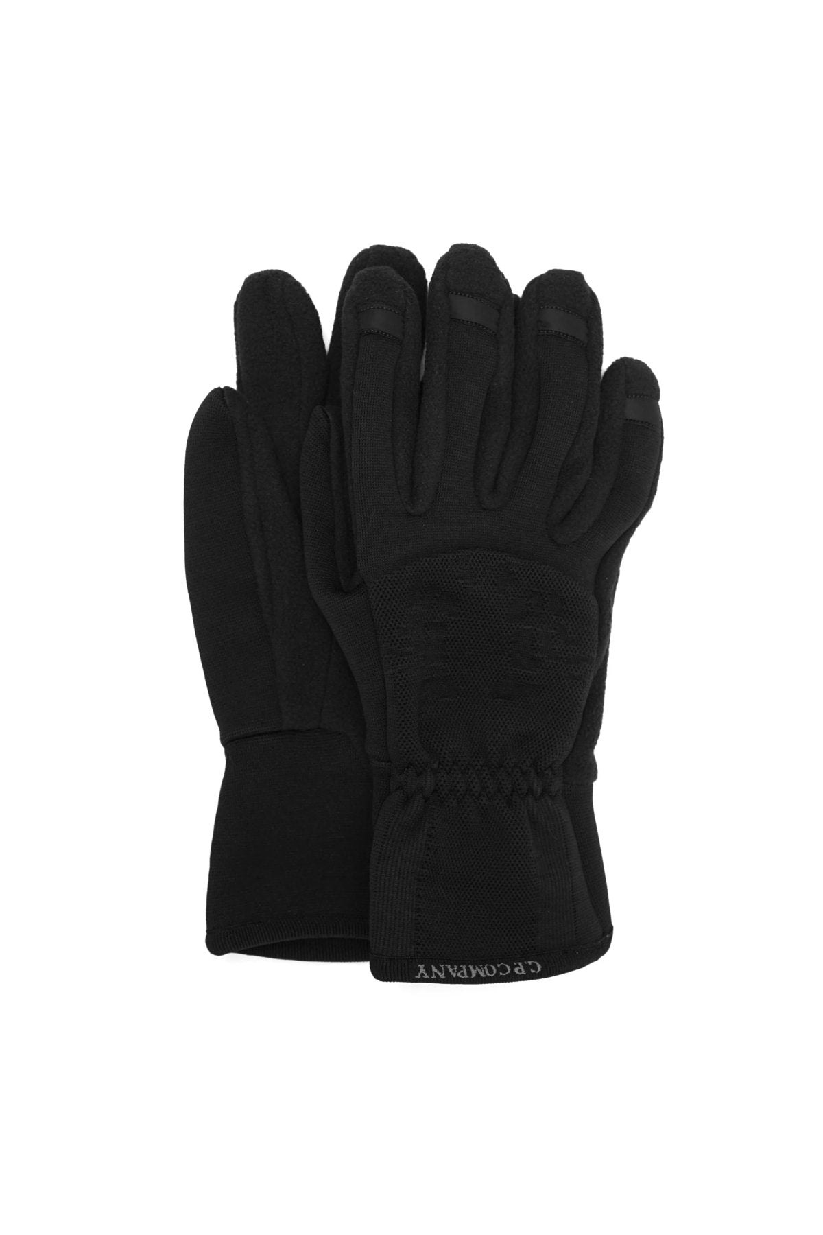 C.P. COMPANY - SEAMLESS GLOVES - BLACK