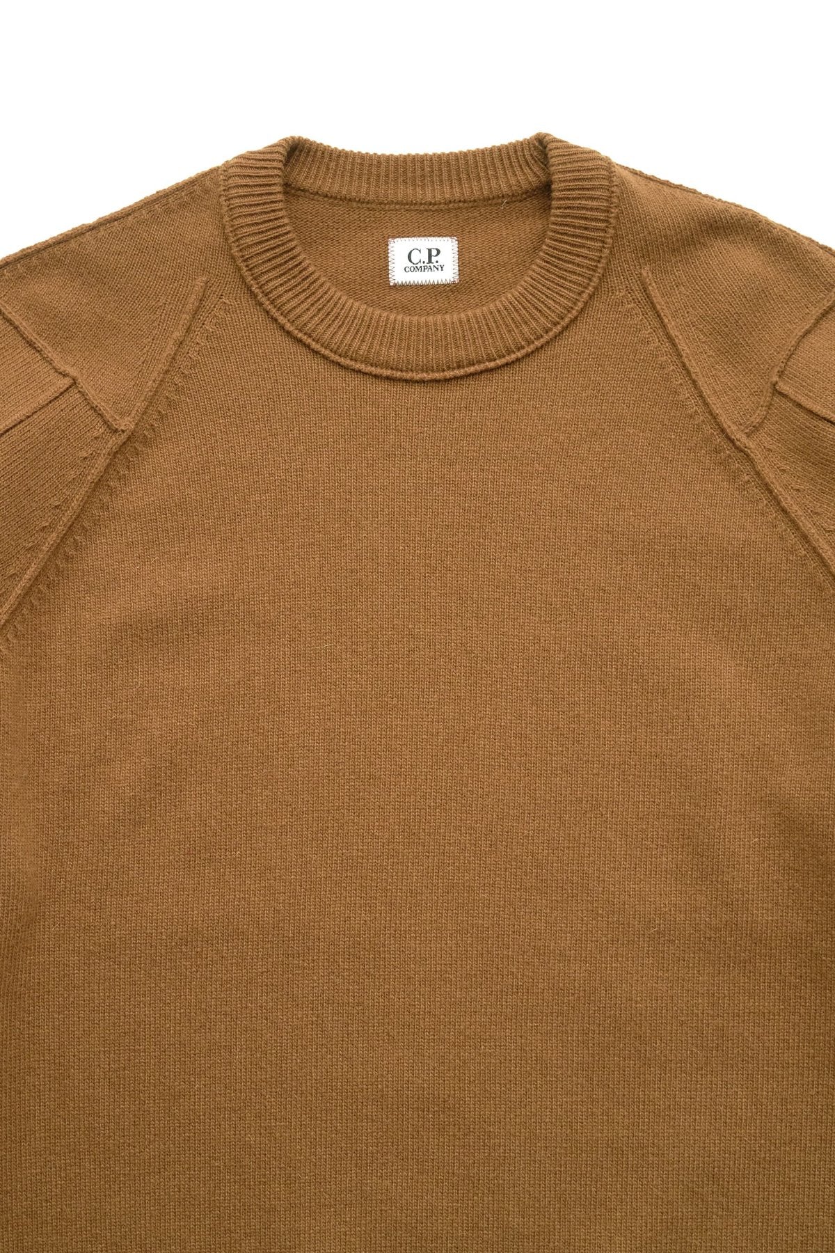 C.P. COMPANY - LAMBSWOOL JUMPER - BRONZE BROWN