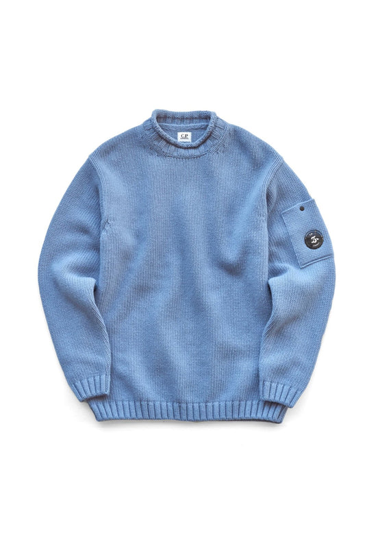 C.P. COMPANY - LAMBSWOOL SWEATER - INFINITY