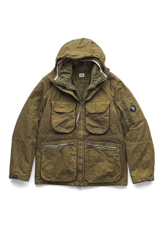 C.P. COMPANY - BA-TIC HOODED FIELD JACKET - CUMIN