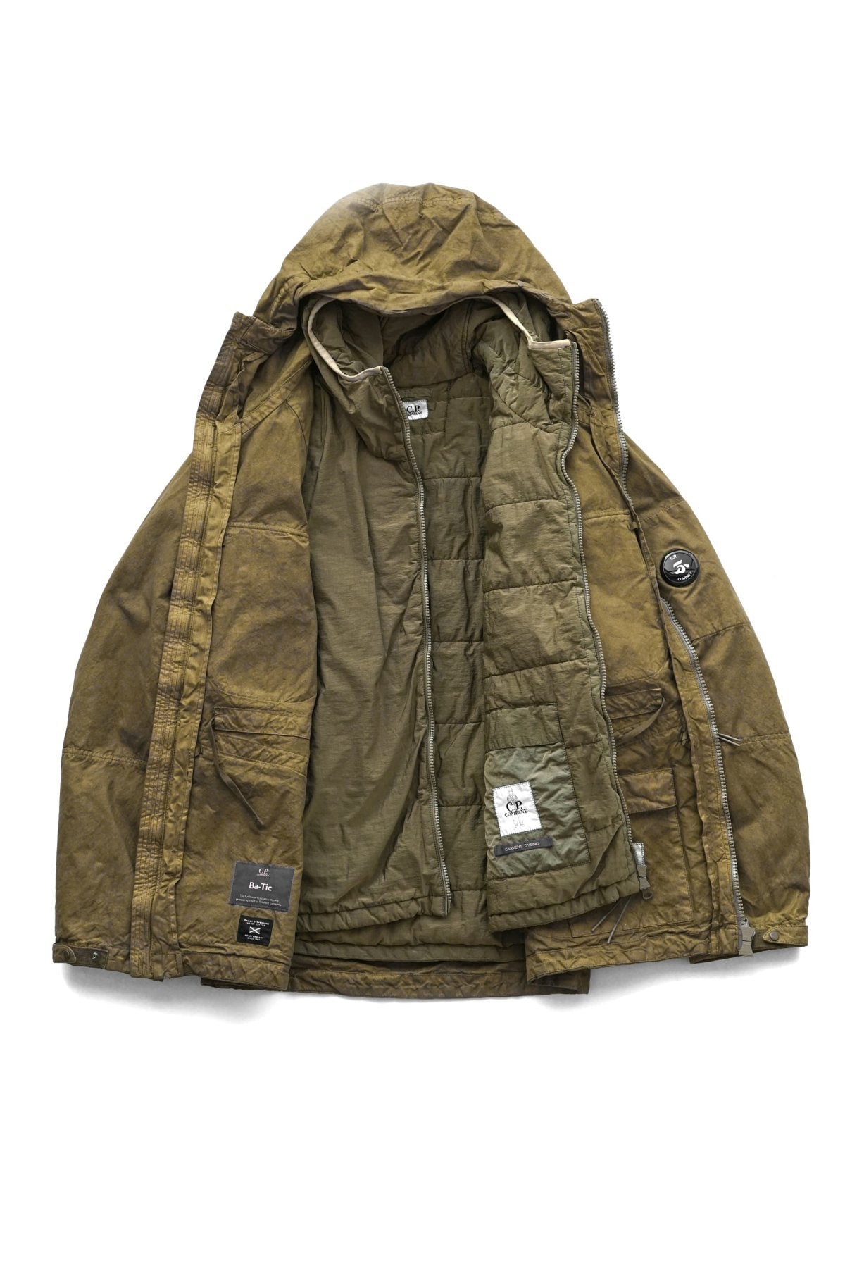 C.P. COMPANY - BA-TIC HOODED FIELD JACKET - CUMIN