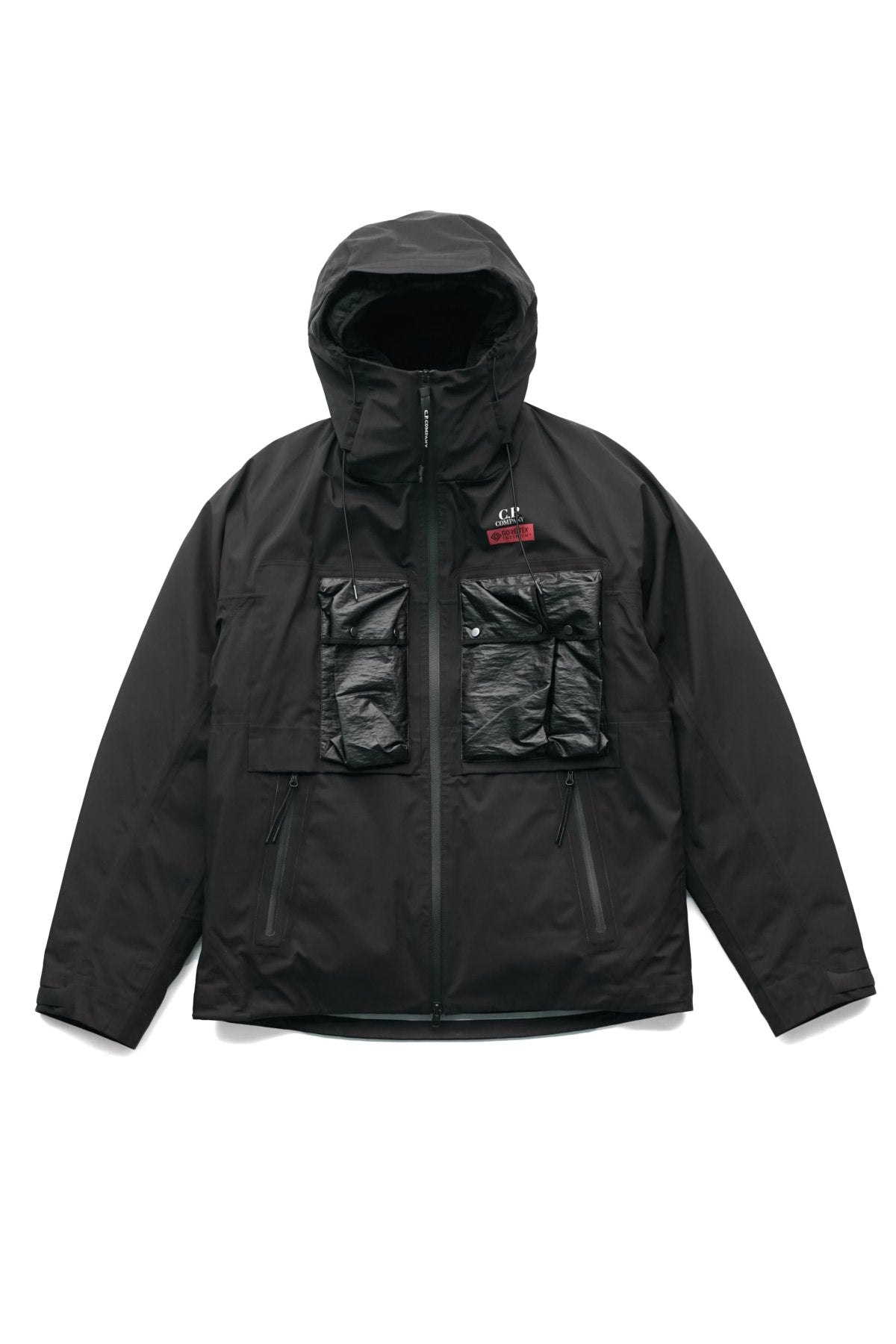 C.P. COMPANY - GORE-TEX 3L INFINIUM MIXED DOWN JACKET - BLACK