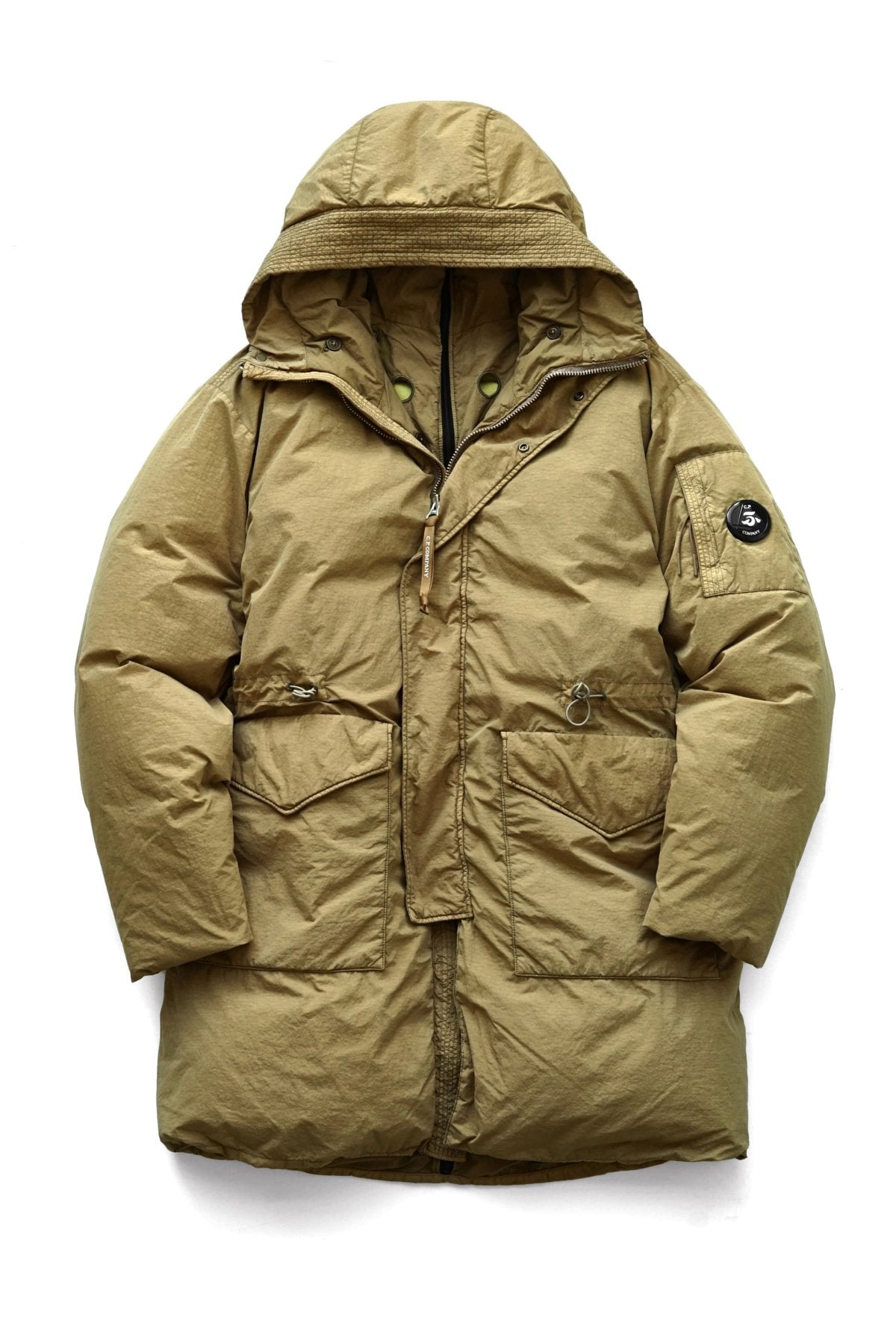 C.P. COMPANY - FLATT NYLON DOWN PARKA - CUMIN