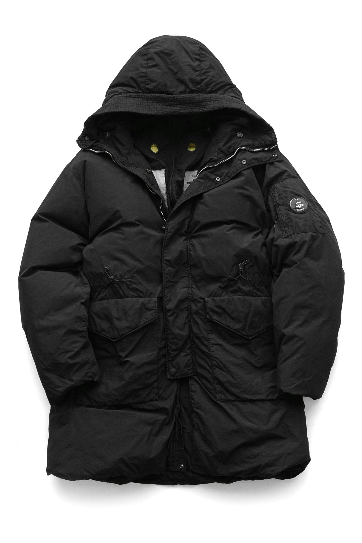 C.P. COMPANY - FLATT NYLON DOWN PARKA - BLACK